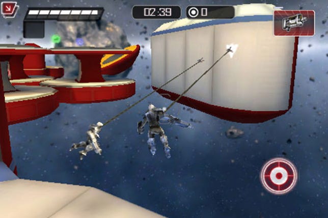 Exo-Planet: Fling yourself into space or use your grappling hook in dazzling third-person zero-gravity deathmatches.