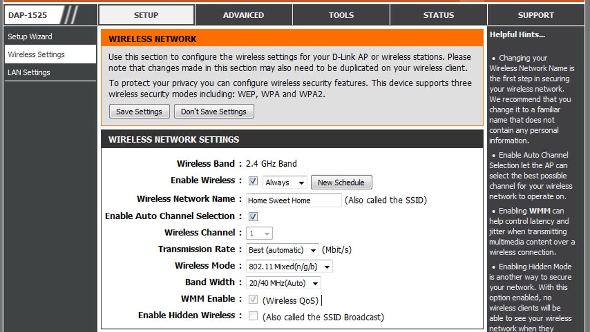 The Web interface offers a convenient and extensive way to manage a router's or access point's settings.