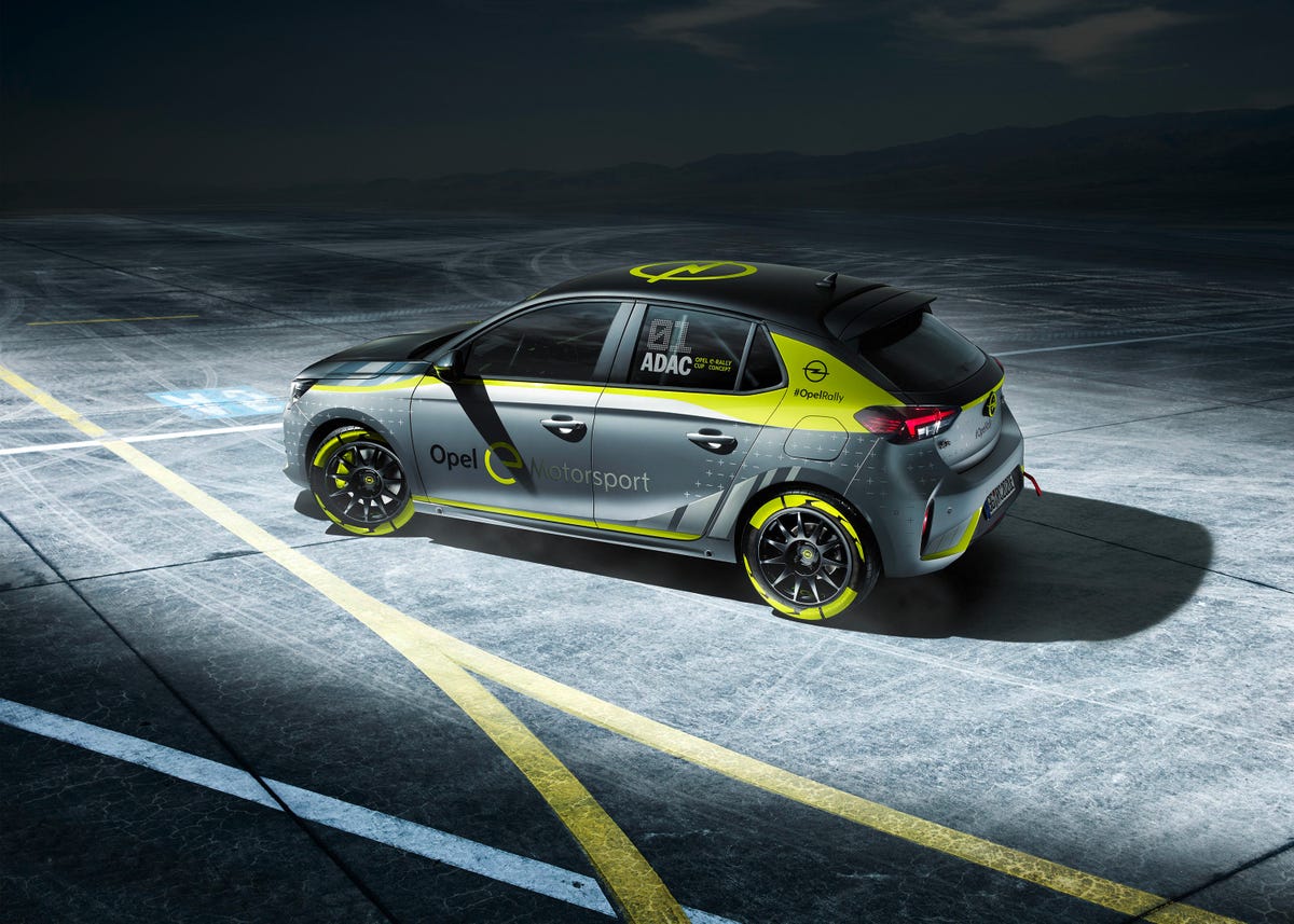 Opel Corsa-e electric rally car