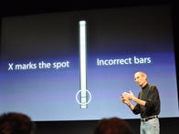 <p>Jobs addresses antenna issues related to the iPhone 4 following the phone's release at a press event on July 16.</p>