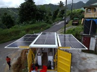 <p>A Nanogrid from Sesame Solar deployed on the island of Dominica following Hurricane Maria in 2017.</p>