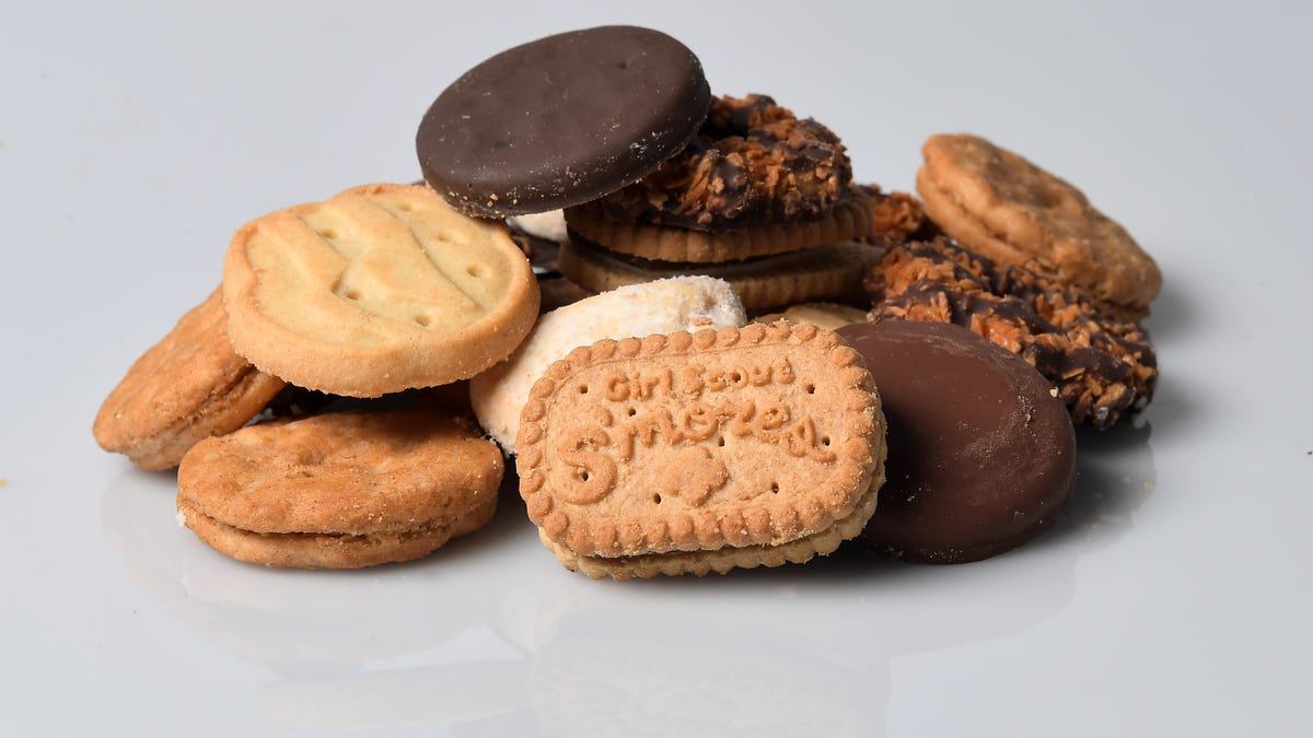 Various Girl Scout cookies; gettyimages-631589550