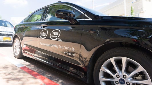 Intel Mobileye Autonomous Ford Fusion