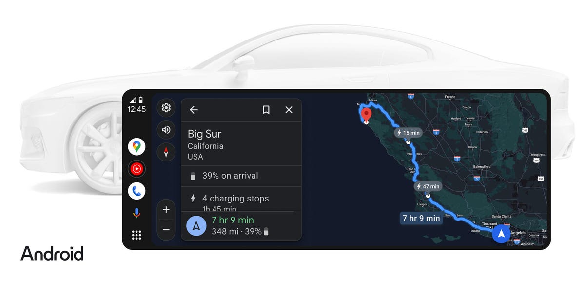 Updated Android Auto working with Google Maps
