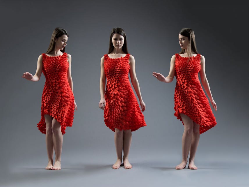 We're dying to wear this beautiful, custom 3D-printed dress (Tomorrow Daily 339)