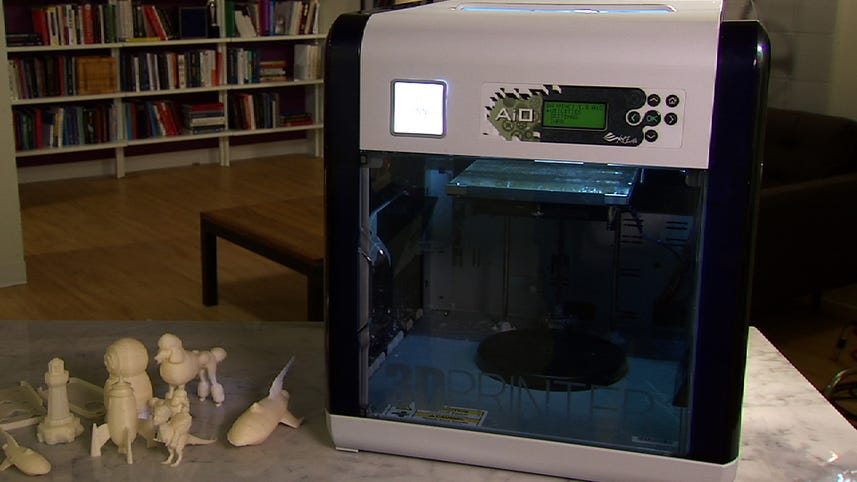 The XYZPrinting da Vinci 1.0 AiO is an affordable approach to 3D printing