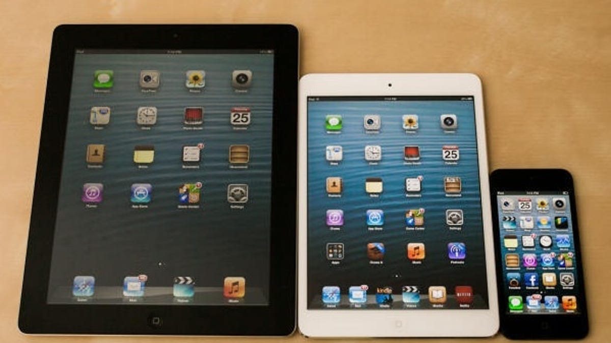 4th-gen iPad, iPad Mini, and iPhone 5.  Both the iPad 4 and iPhone 5 use Apple's new A6 chip, which delivers jaw-dropping raw performance for a mobile device.