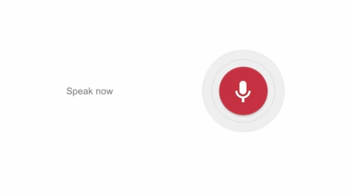 Voice-activated search on Chrome