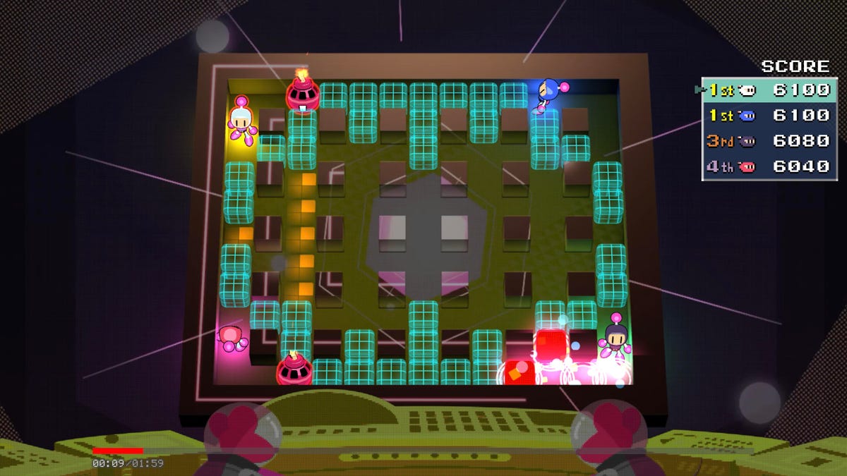 Jogabilidade incrível de Bomberman no Apple Arcade
