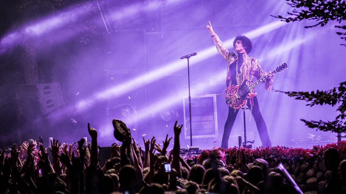 Prince onstage