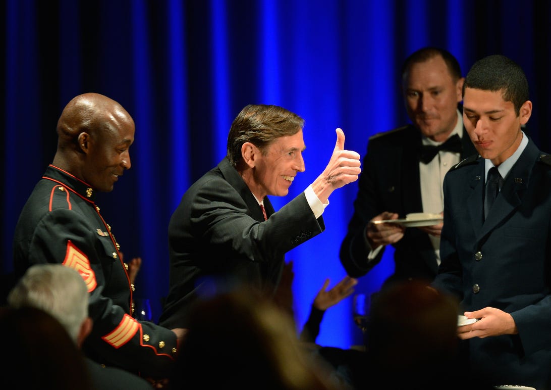 David Petraeus, shown here at an event in March 2013, resigned as CIA director last fall after an investigation into e-mail cyberstalking revealed an extramarital affair.