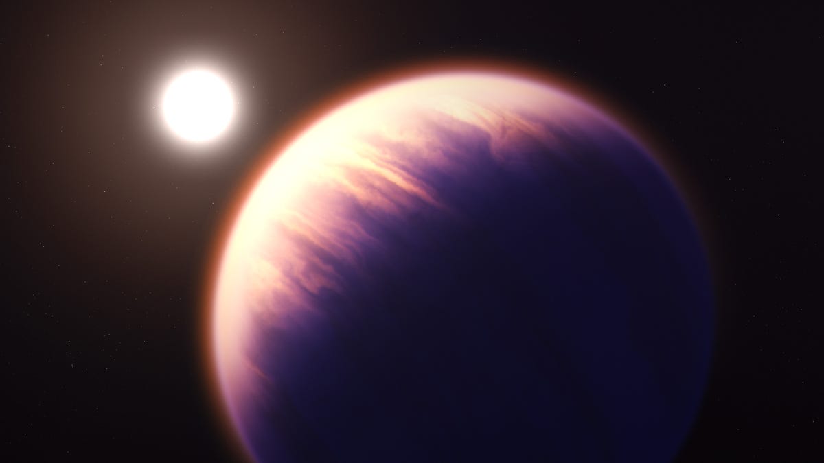 Artist's rendering of the exoplanet WASP-39b