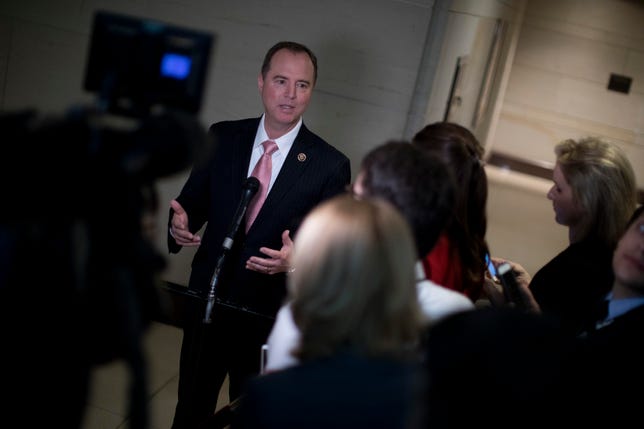 Ranking Democrat On The House Intelligence Committee Rep. Adam Schiff (D-CA) Speaks To The Media