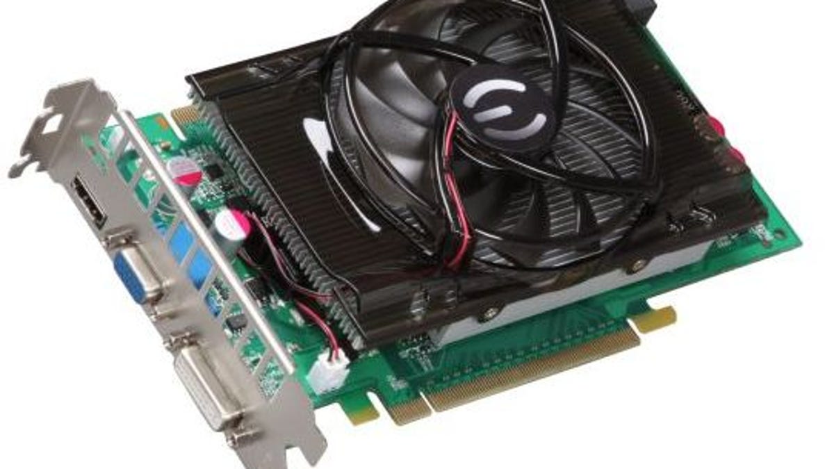 The GeForce 9800 GT card can deliver a huge performance boost to desktops with integrated or low-end graphics.