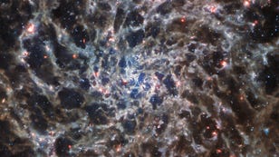 NASA Webb Telescope Reveals 'Bones' of a Stunning Spiral Galaxy