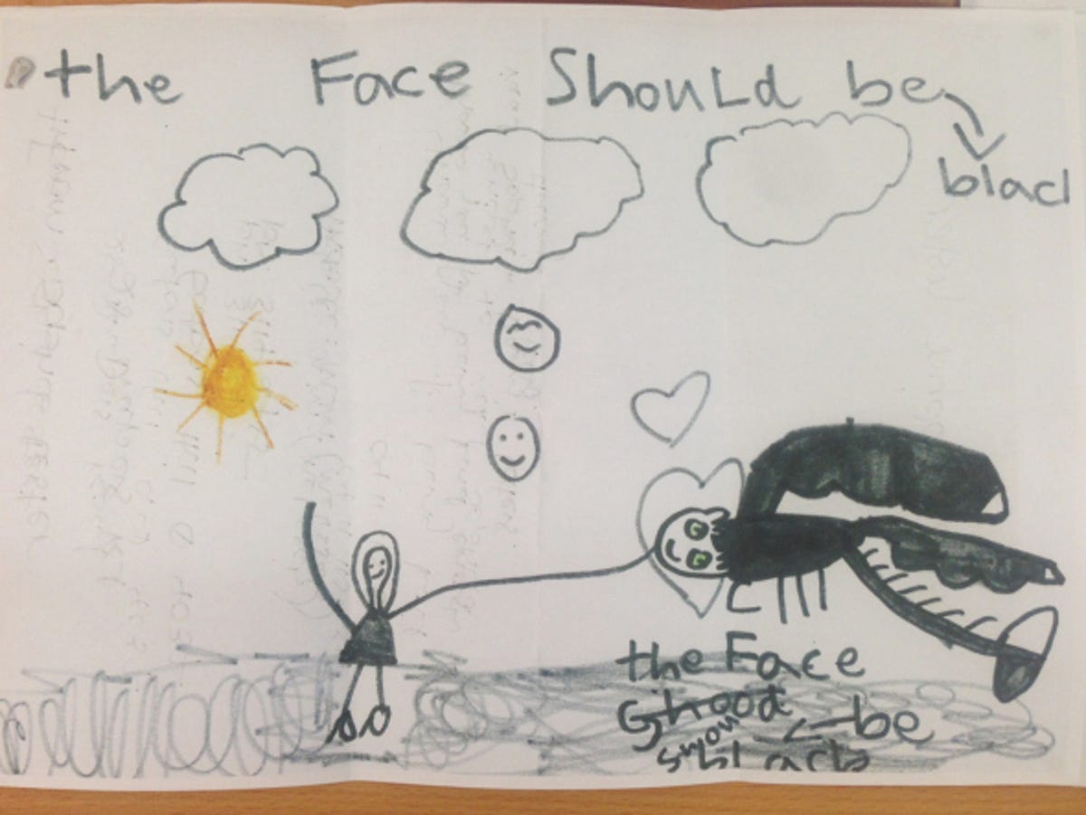 In case the scientists at CSIRO needed some guidance in how to create a dragon, Sophie Lester drew them a picture.