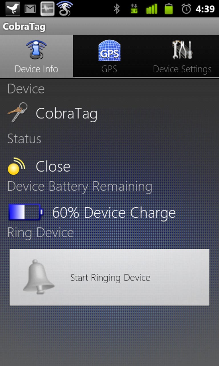 Cobra Tag app