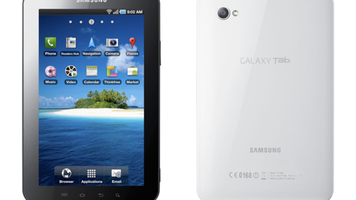 The Samsung Galaxy Tab is now available.