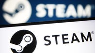 Steam logo on two screens