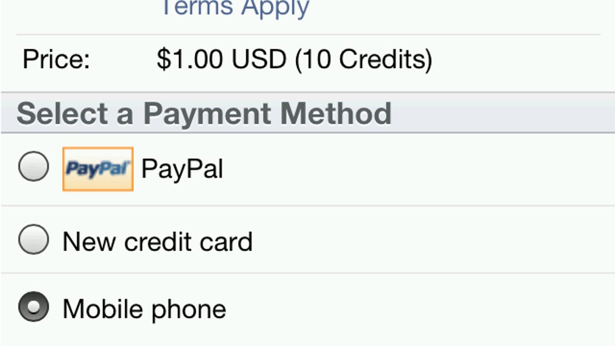 Facebook's new payment method, thanks to Bango.