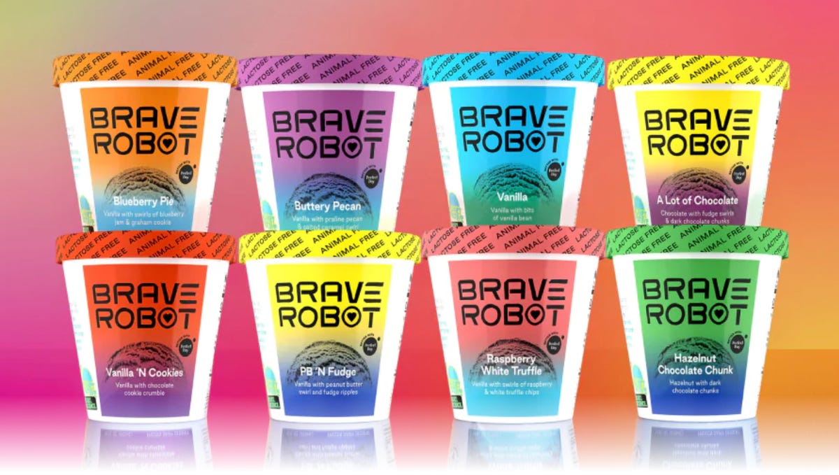 pints of Brave Robot non-dairy ice cream desserts