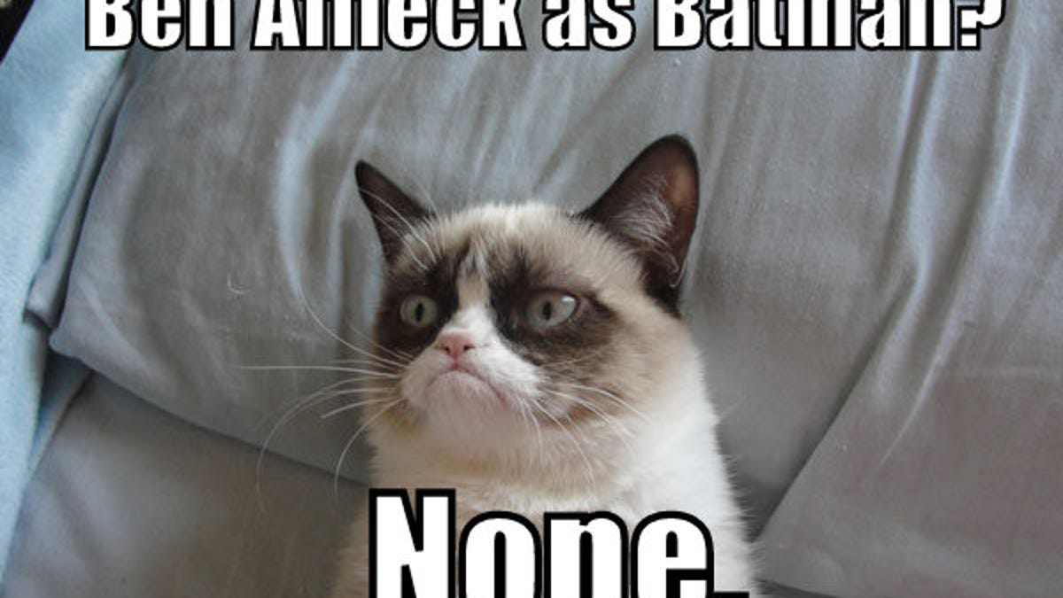Grumpy Cat dislikes Affleck.