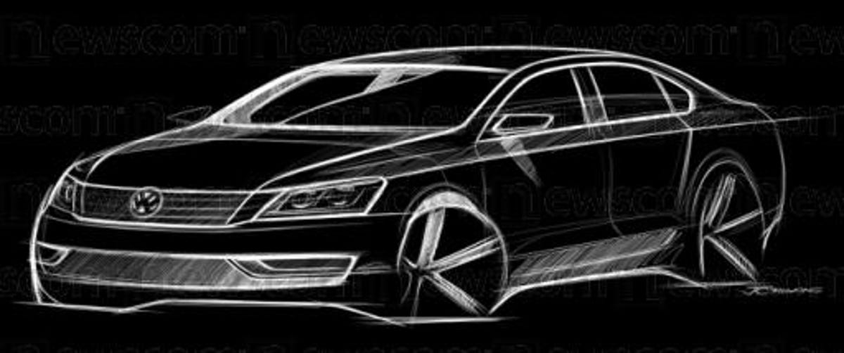 Something like this sketch is hiding under the cloak on VW's Web site.
