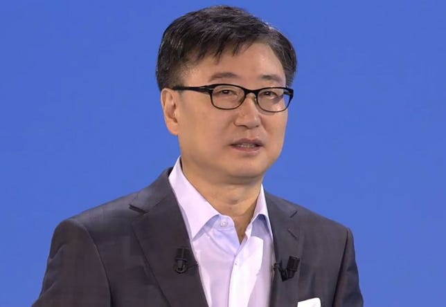Samsung Electronics CEO Boo-Keun Yoon speaks at IFA 2014.