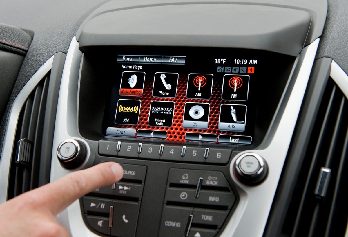 The 2012 GMC Terrain is available with the IntelliLink infotainment system that integrates and displays smartphone applications on the touch-screen display.