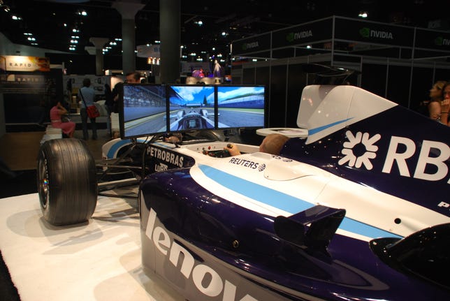 Lenovo racecar simulation