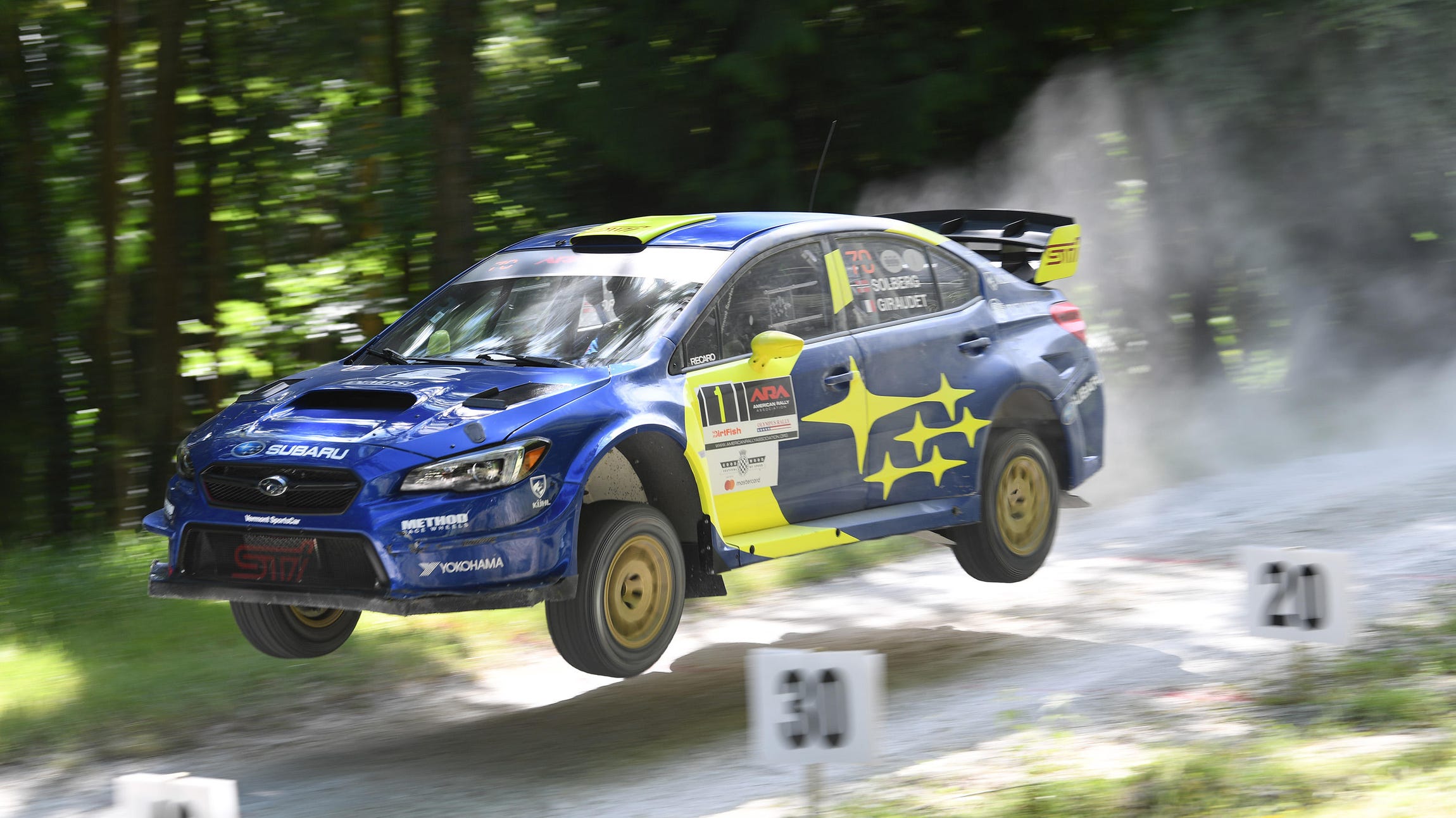Subaru at the Goodwood Rally Stage