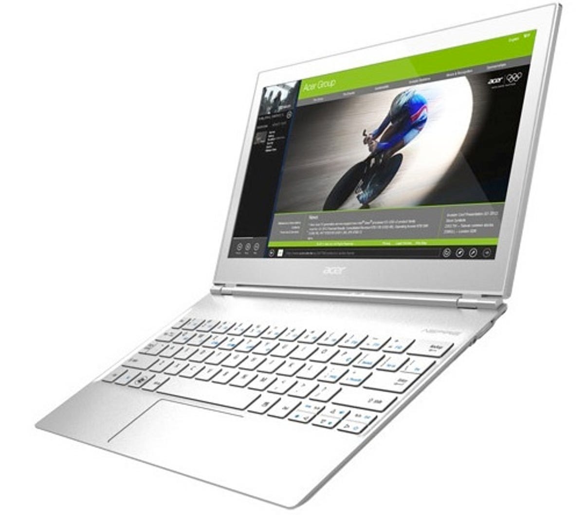 Touchscreen-touting 11.6-inch Acer Aspire. It's powered by an Intel Ivy Bridge chip.