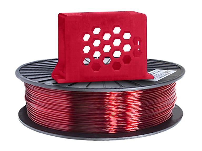 Red filament with phone stand
