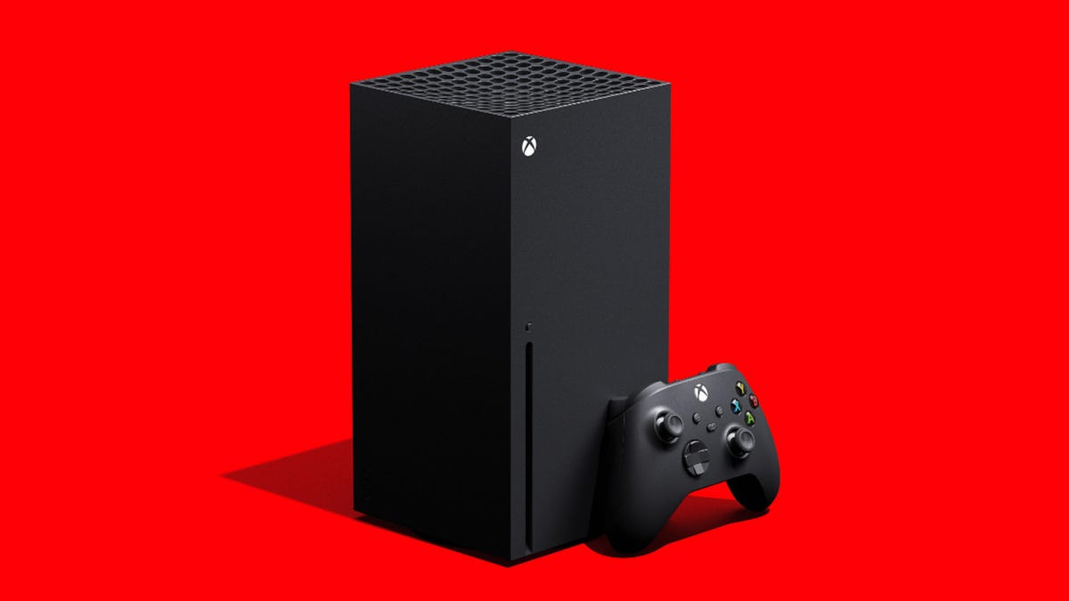 An Xbox Series X with controller