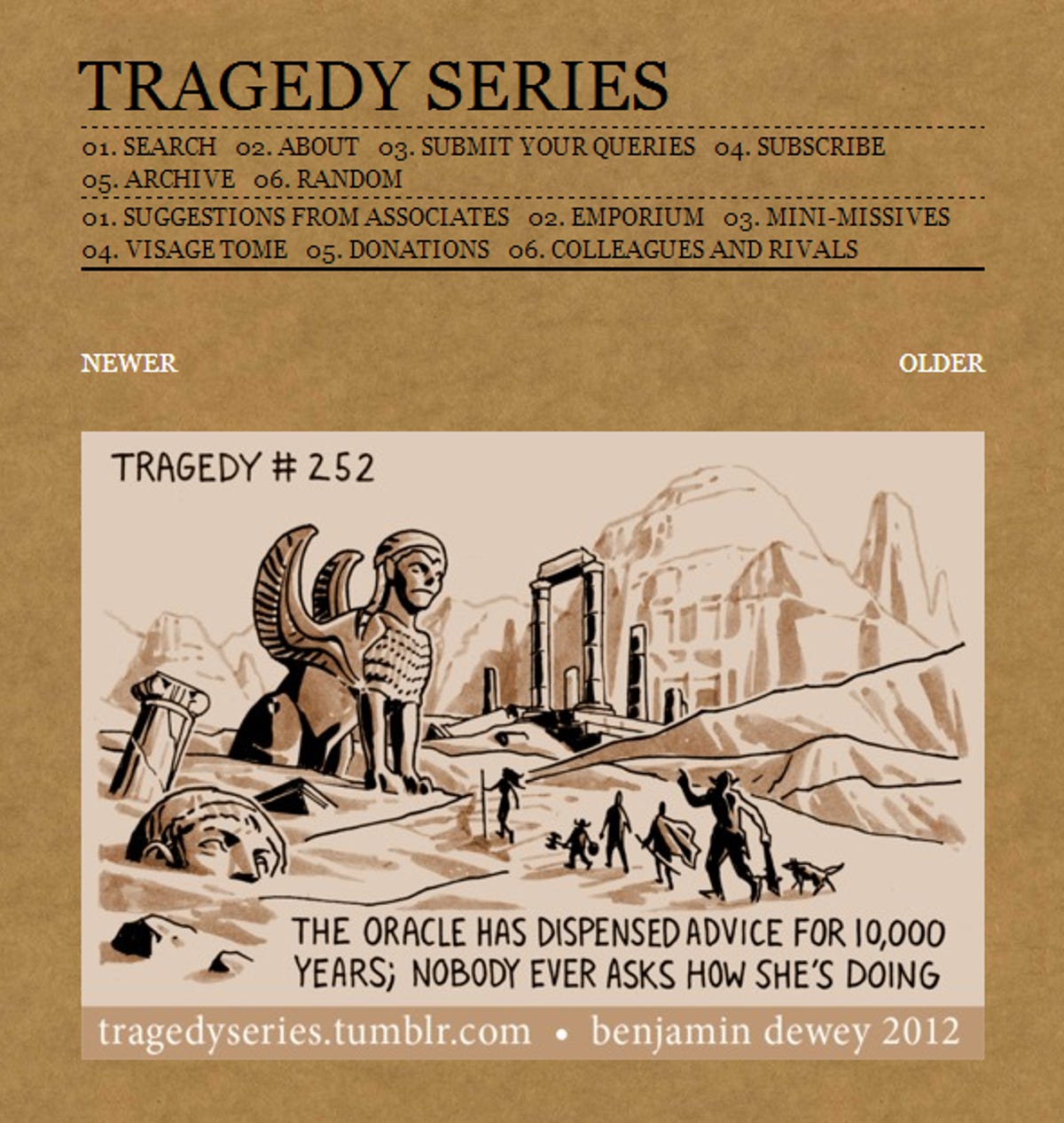 Tragedy Series #252: The Oracle