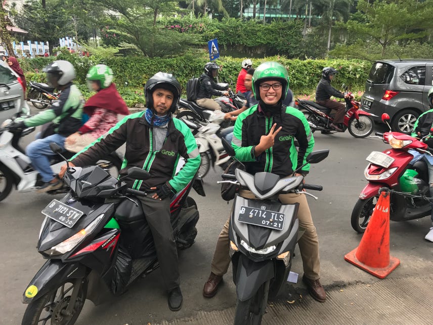 Hop on a motorbike taxi in Jakarta