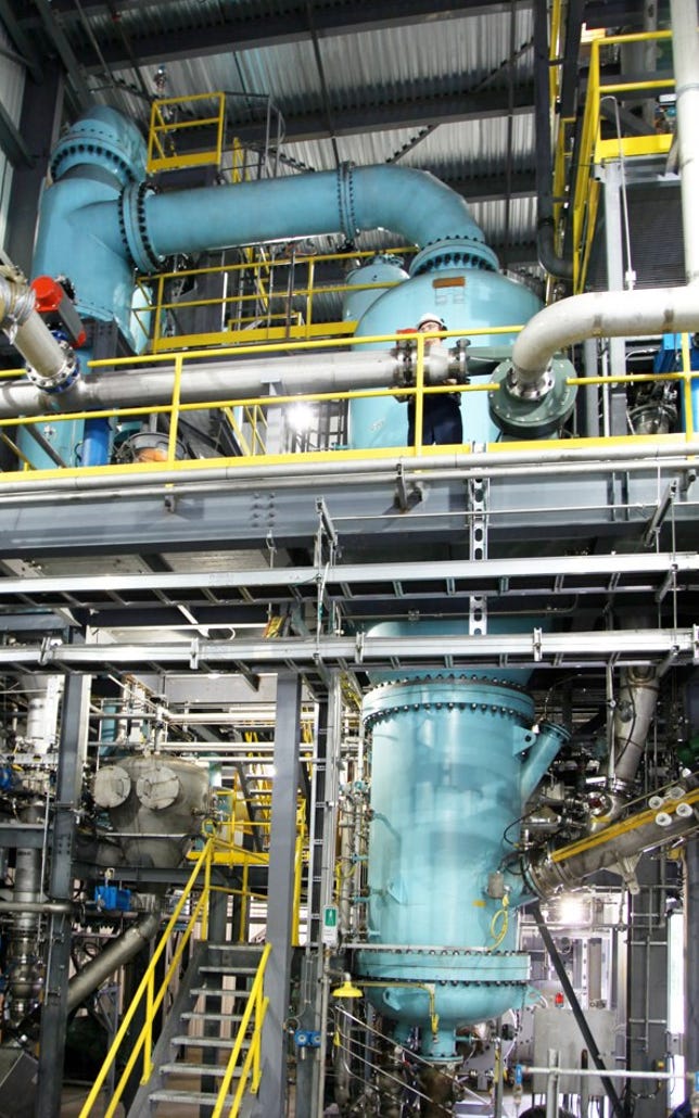 Enerkem gasifies waste and then uses a catalyst to convert the sythetic gas to fuel or other chemicals.