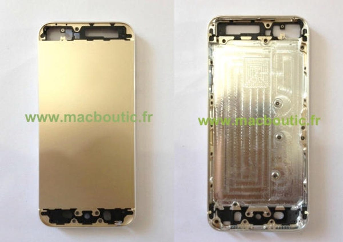 Purported images of 'gold' iPhone 5S from Macboutic emerged on Friday.