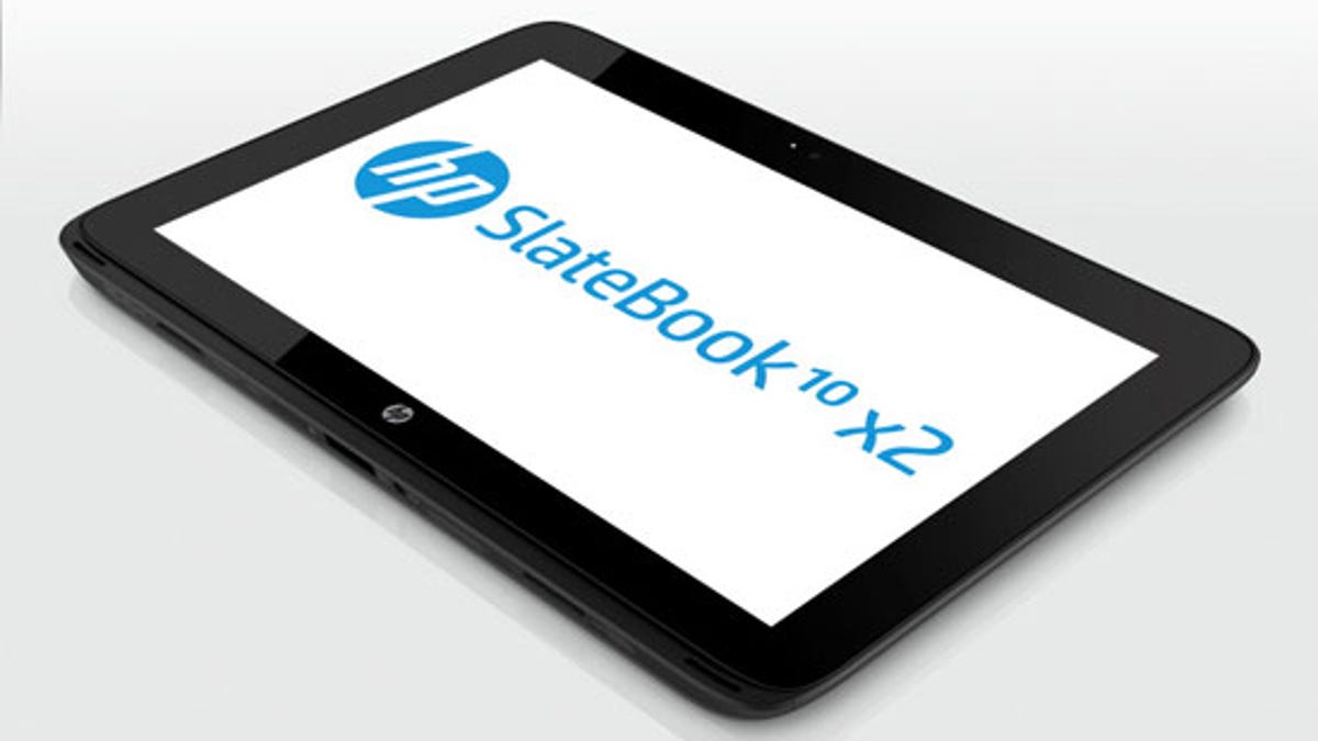 HP SlateBook tablet: HP's CEO Meg Whitman talked specifically about its new Android products -- not Windows 8 -- in her prepared remarks.
