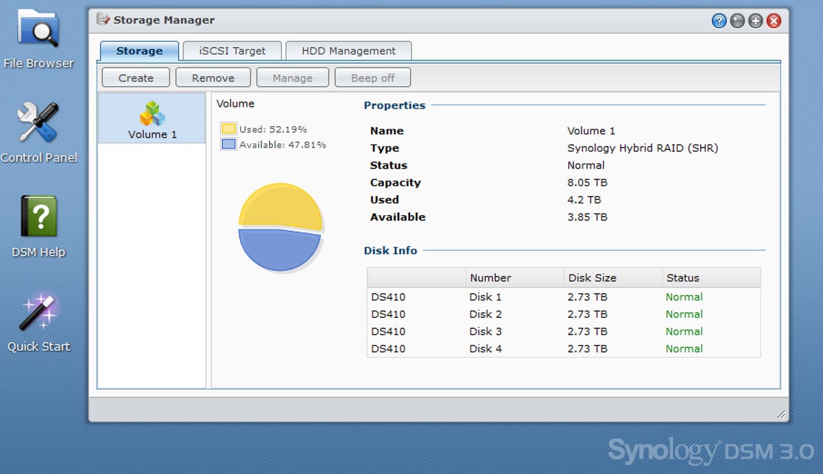 Running DiskStation Manager 3.0, Synology NAS servers can handle a 3TB hard drive seamlessly.