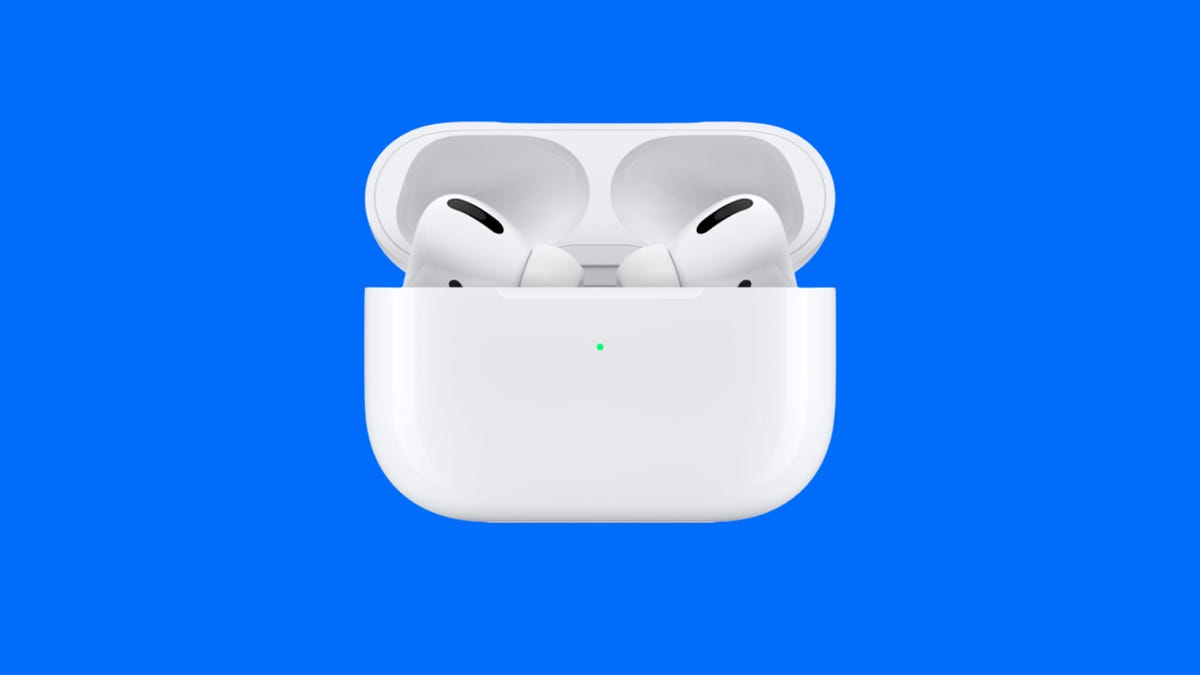 Apple AirPods Pro with case open