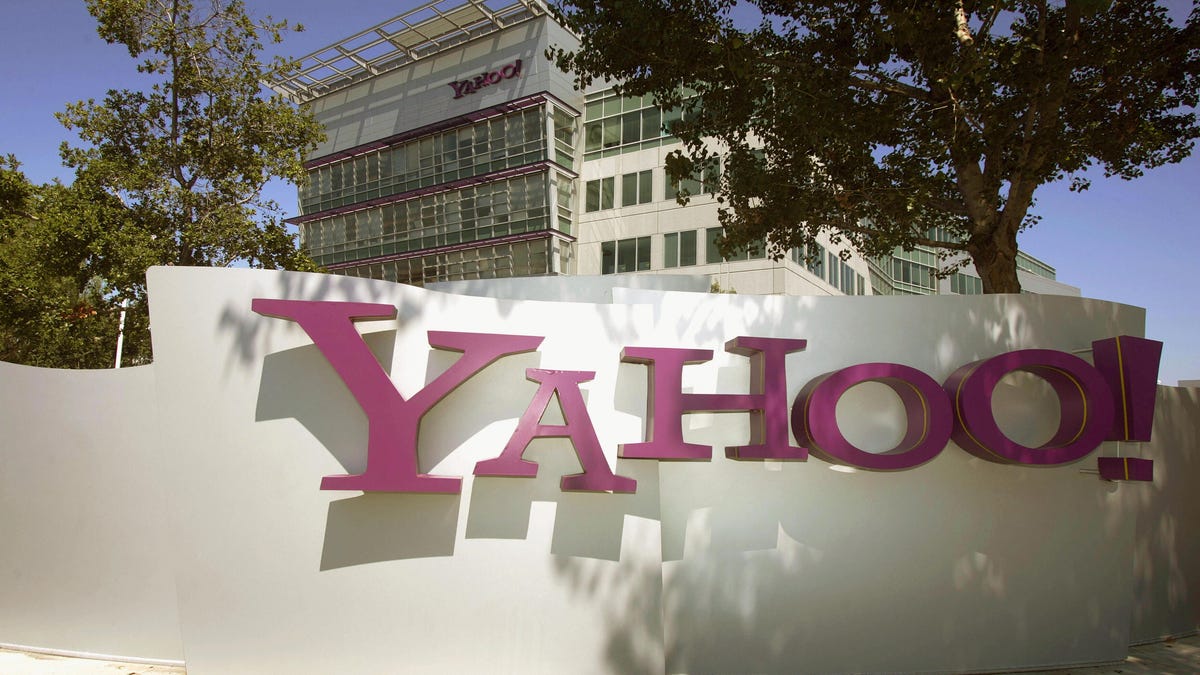 The entrance of Yahoo headquarters
