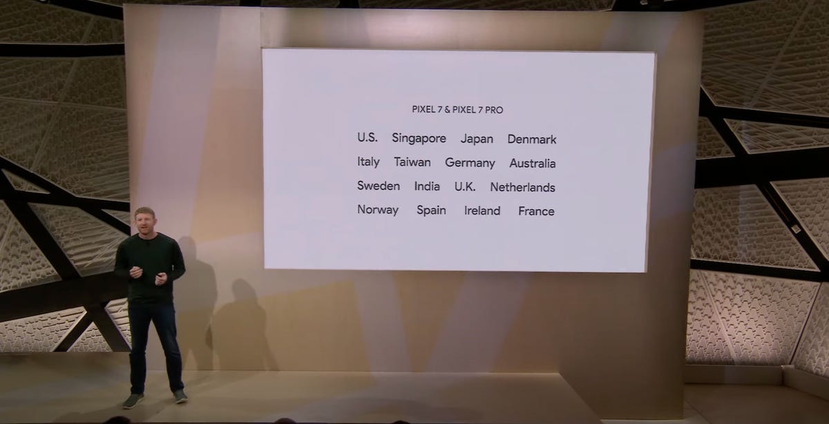 Pixel 7 international markets