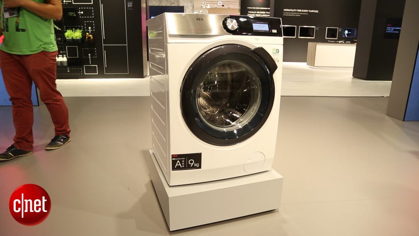 AEG's 9000 Series washer softens water to preserve your clothing