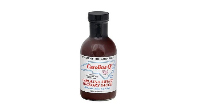 bottle of Carolina Q barbecue sauce