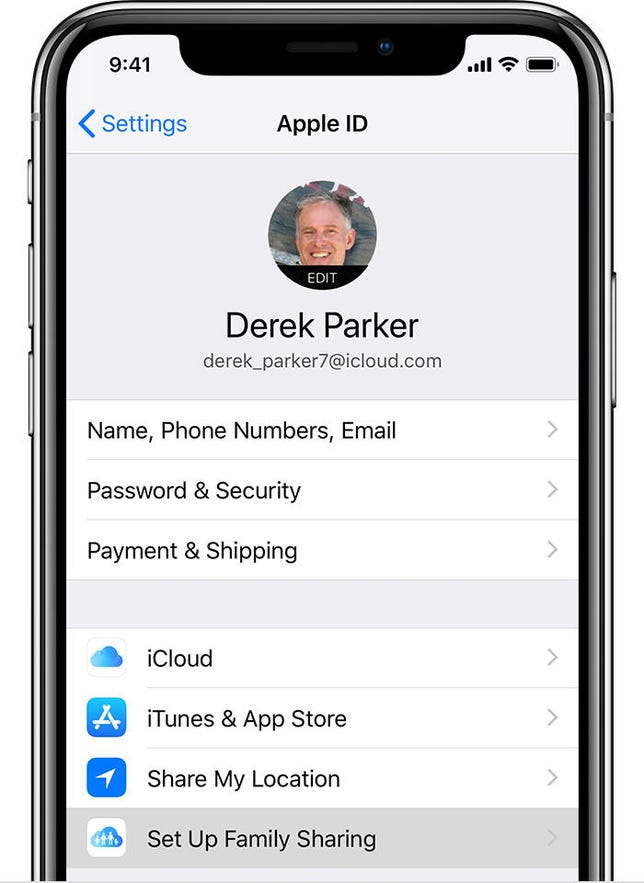 ios12-iphone-x-settings-apple-id-set-up-family-sharing-ontap