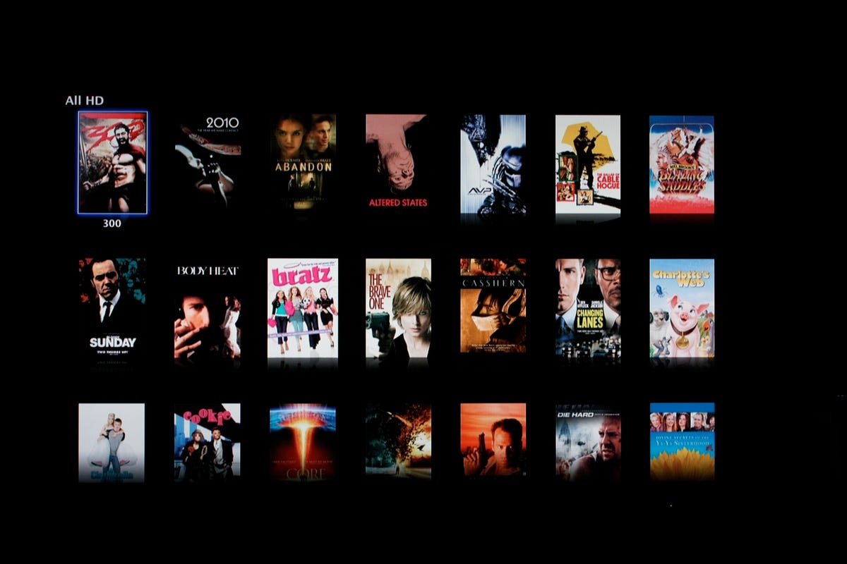 Apple TV movie rental screen