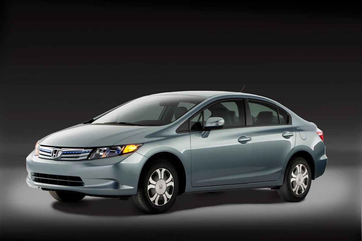 The 2012 Honda Civic Hybrid debuts with a new lithium ion battery pack and a combined 45 mpg fuel economy.
