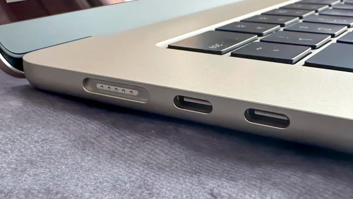 Ports on the 15-inch MacBook Air
