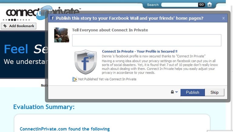Secure My Profile ad solicitation